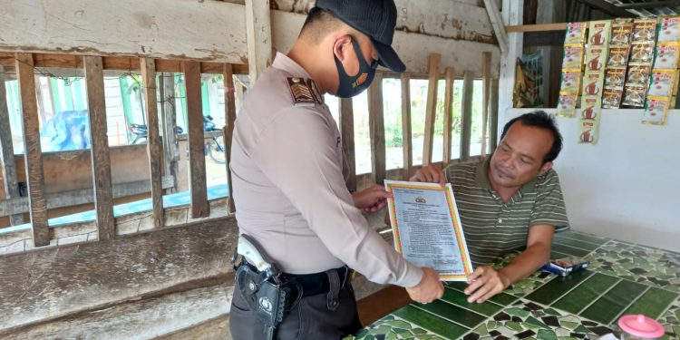 Polsubsektor Pelalawan Optimalkan Giat Patroli dan Sosialisasi Cegah Karhutla