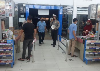 Polsek Pangkalan Kuras Cek Kesiapan Prokes Warga di Wilkum