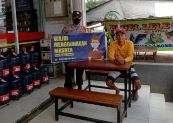 Polsek Bunut Gencar Patroli C3 dan Imbauan Terkait Prokes Covid-19