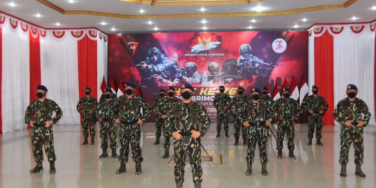 Upacara Virtual HUT Brimob Polri ke-76 Secara Serentak Seluruh Nusantara