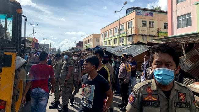 Pedagang Tolak Relokasi Pasar di Jalan Agus Salim
