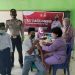 Percepat Vaksinasi Pelajar, Kapolsek Ukui Tinjau Gerai Vaksinasi di Pondok Pesantren