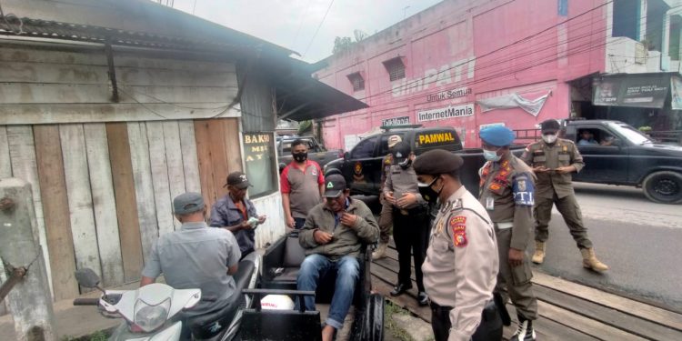 Polsek Pangkalan Kerinci dan Satpol-PP Gencar Operasi Yustisi dan Jaring Pelanggar