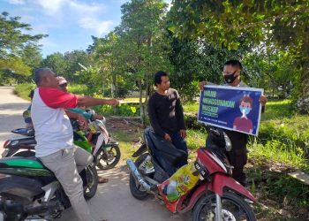 Giat Akhir Pekan, Polsek Teluk Meranti Lakukan Penertiban Prokes