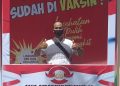 Tarik Minat Masyarakat, Polsek Pangkalan Kuras Hadirkan Photo Booth Vaksinasi
