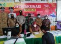 Kebut Capaian Vaksinasi, Polsubsektor Pelalawan Terus Lakukan Pengawalan
