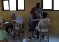 Personil Polsek Pangkalan Kuras Amankan Kegiatan Vaksinasi di 3 Lokasi