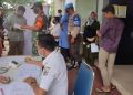 Polsek Langgam Kawal Vaksinasi di 3 Lokasi Sekaligus