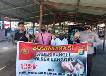 Polsek Langgam Kembali Lakukan Sapu Bersih Pungli di Wilayah Binaan