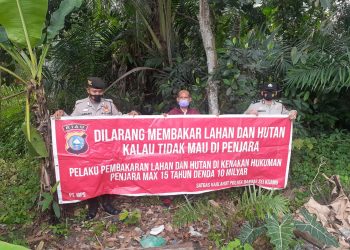 Sasar Wilayah Rawan, Polsek Bandar Sei Kijang Lakukan Patroli Karhutla