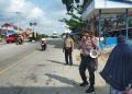 Polsek Pangkalan Kuras Cegah Covid-19 Melalui Sosialisasi Prokes dan Ajak Warga Vaksinasi