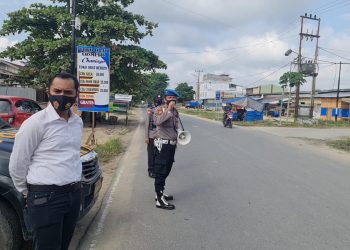 Polsek Pangkalan Kuras Gelar Penling Ajak Masyarakat Ikut Vaksinasi di Puskesmas Terdekat