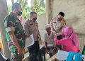 Kapolsek Bandar Sei Kijang Tinjau Vaksinasi di Desa Kiab Jaya