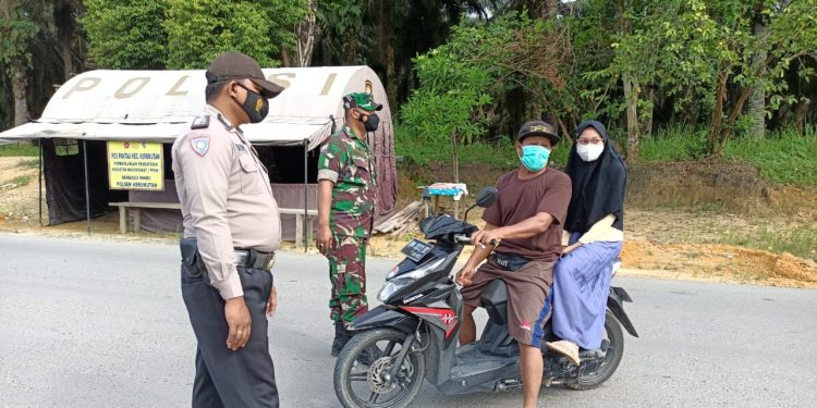 Kapolsek Kerumutan Kerahkan Personil Lakukan Operasi Yustisi
