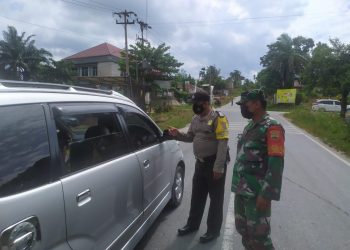 Patroli KRYD, Polsek Langgam Pantau Aktivitas Masyarakat dan Penerapan Prokes