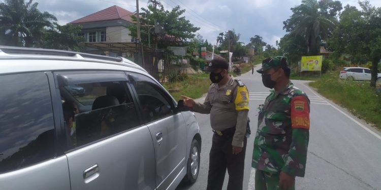 Patroli KRYD, Polsek Langgam Pantau Aktivitas Masyarakat dan Penerapan Prokes